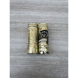 Vintage Tums Antacid Advertising Holder 1776 Flag & Original Basic Tums Used